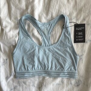 Knix Blue Luxe Modal Lounge Bra with Racerback Design